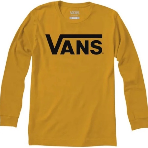 Vans Classic LS Tee - Golden Glow/Black, Size M, NWT, Unisex - Picture 2 of 6